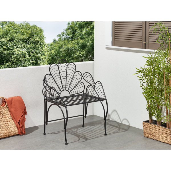 Black iron deals outdoor chairs